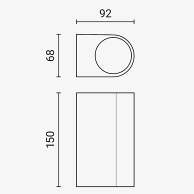 LED Wall Lamp, Polished Metal, 2 Sockets, Max 35W 2