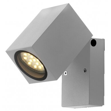 LED Wall Lamp, Silver, Rectangular, 1 Socket, Max 35W