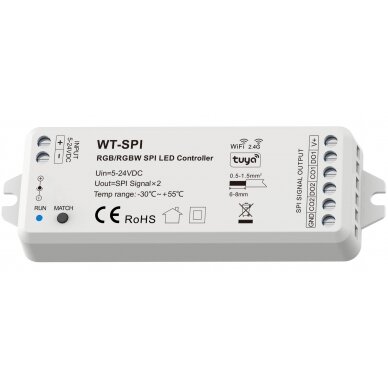LED SPI Controller, 5-24V, Tuya 1