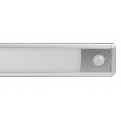 LED šviestuvas, 3.5W, PIR jutiklis, baltas, šilta balta šviesa