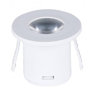 LED Cabinet Light, Round, White, 1W, Warm Light
