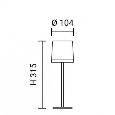 LED Rechargeable Table Lamp, 2.5W, Chrome 3