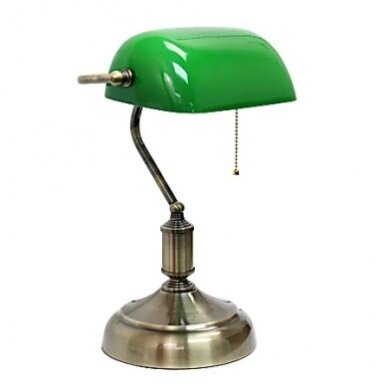 LED stalinė lempa, E27 lizdas, bronzinė