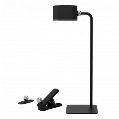 LED stalinis šviestuvas, 3W, multifunkcinis, įkraunamas, juodas, CCT šviesa 1 LED stalinis šviestuvas, 3W, multifunkcinis, įkraunamas, juodas, CCT šviesa 1