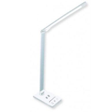 LED Desk Lamp, 5W, Wireless Charging, White Body, CCT Light 1