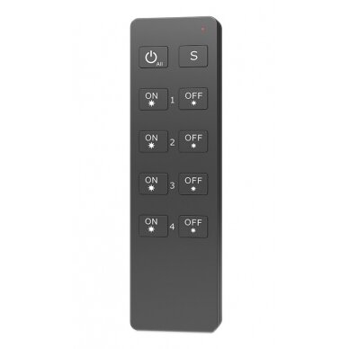 LED Brightness Remote Control Console, 4 Zones, Black