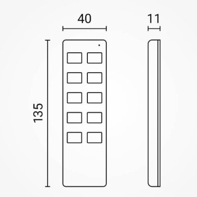LED Brightness Remote Control Console, 4 Zones, Black 3