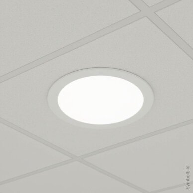 LED šviestuvas, 24W, plonas, temdomas, CCT 3000K-6000K 4