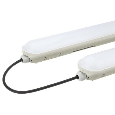 LED šviestuvas, 40W, vandeniui atsparus, 120cm, sujungiamas, neutrali balta šviesa 3 LED šviestuvas, 40W, vandeniui atsparus, 120cm, sujungiamas, neutrali balta šviesa 3