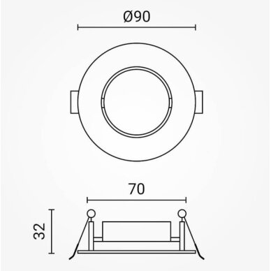LED Downlight Surface/Built-In, Round, 3/5/7W, CCT 4