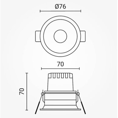 LED Fire-Rated Fixture, IP65, 10W, CCT 5