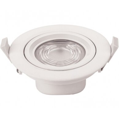 LED šviestuvas, apvalus, pasukamas, 10W, šilta balta šviesa LED šviestuvas, apvalus, pasukamas, 10W, šilta balta šviesa