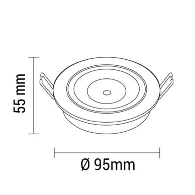 LED Downlight, Round, Rotatable, 60°, 8W, White Light 2