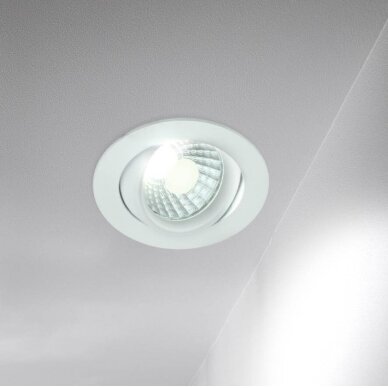 LED Downlight, Round, Rotatable, 60°, 8W, White Light 3