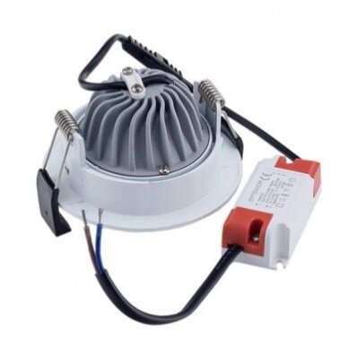 LED Downlight, Round, Rotatable, 60°, 8W, White Light 1