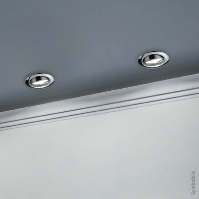 LED Downlight, Round, Rotatable, Chrome 2