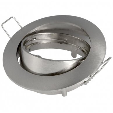 LED Downlight, Round, Rotatable, Inox 1