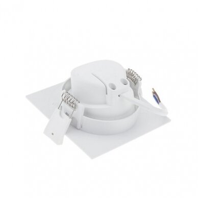 LED šviestuvas, kvadratinis, pasukamas, 7W, šalta balta šviesa 2
