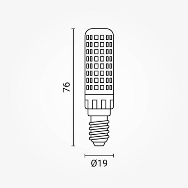 LED taškinė lemputė E14 7W, neutrali balta šviesa 1
