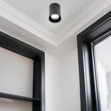 LED taškinis šviestuvas, 10W, apvalus, plastikinis, juodas 3