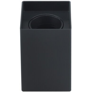 LED Spotlight Fixture, 10W, Square, Plastic, Black