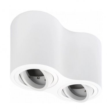LED taškinis šviestuvas, 2xGU10, baltas 1