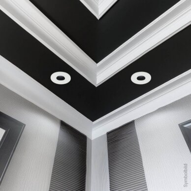 LED taškinis šviestuvas, apvalus, baltas, apskritimas 3