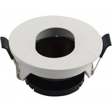 LED Spotlight Fixture, Round, White, Oval