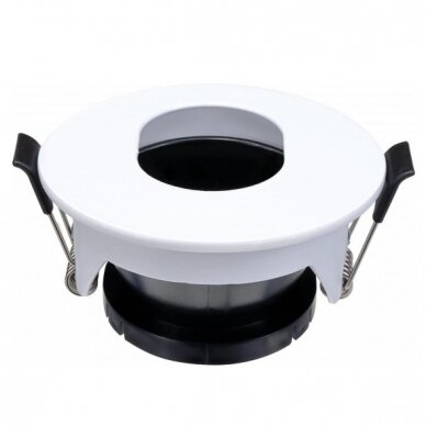LED Spotlight Fixture, Round, White, Oval 1