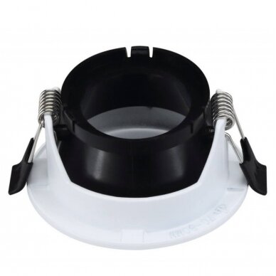 LED Spotlight Fixture, Round, White, Oval 2