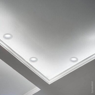LED taškinis šviestuvas, apvalus, baltas reflektorius 5