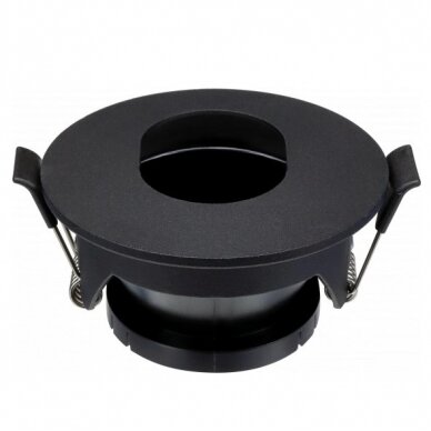 LED Spotlight Fixture, Round, Black, Oval 1