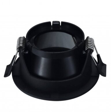 LED Spotlight Fixture, Round, Black, Oval 2