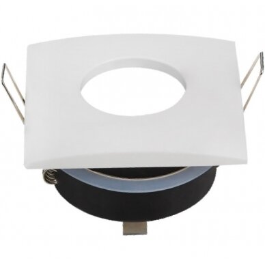 LED Spotlight Fixture, IP65, Square, White, Round