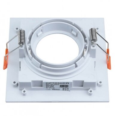 LED Spotlight Fixture, Square, White, Square 2