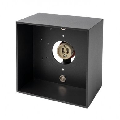 LED Spotlight Fixture, Square, Black 2