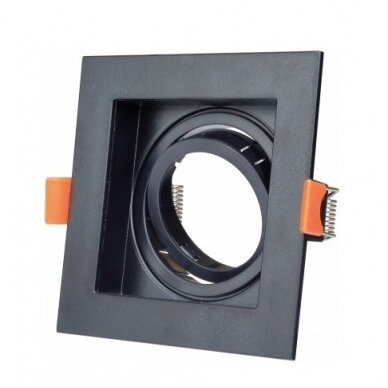 LED Spotlight Fixture, Square, Black, Square 1