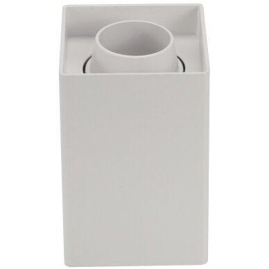 LED Spotlight Fixture, Square, Plastic, White