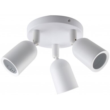 LED taškinis šviestuvas, plastikinis, 3xGU10, baltas LED taškinis šviestuvas, plastikinis, 3xGU10, baltas