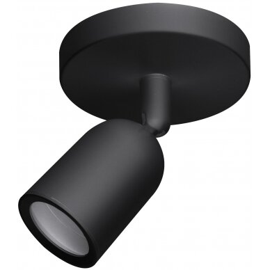 LED Spotlight Fixture, Plastic, Black