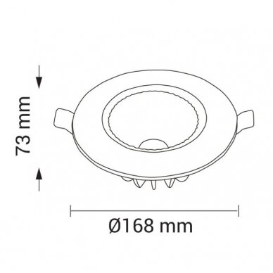 LED Spot Downlight, TUV Pass, 145°, 15W, Neutral Light 3