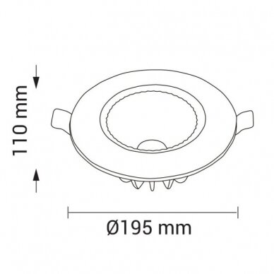 LED taškinis šviestuvas, TUV sertifikuotas, 40W, neutrali balta šviesa 2 LED taškinis šviestuvas, TUV sertifikuotas, 40W, neutrali balta šviesa 2