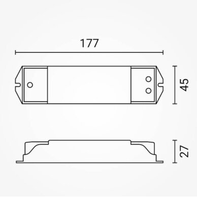 LED TRIAC Dimmer, 12-48V, 15A/1Ch 5