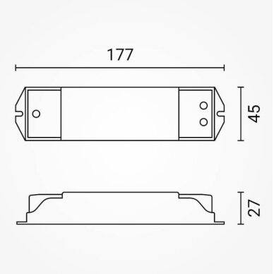 LED TRIAC Dimmer, 12-48V, 15A/1Ch 4