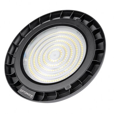 LED Ufo High Bay Light, 90°, Glass 100Lm/W, 150W, White Light 3