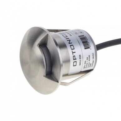 LED žemės paviršinis šviestuvas, nerūdyjantis plienas, 1 spindulys, 1.3W, šilta balta šviesa 1 LED žemės paviršinis šviestuvas, nerūdyjantis plienas, 1 spindulys, 1.3W, šilta balta šviesa 1