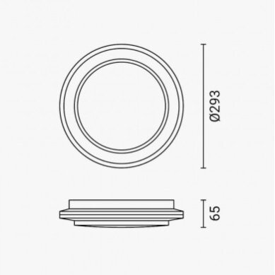 LED Ceiling Light, 12W, White/Silver, CCT Light 5