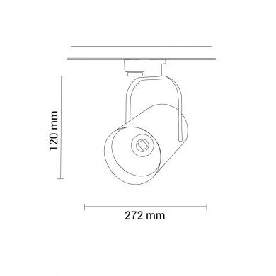 LED bėginis šviestuvas, 3F, 25W, 1875Lm, baltas, šalta balta šviesa 1