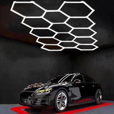 LED korys (hexagon), 14HEX, 456W, CCT šviesa