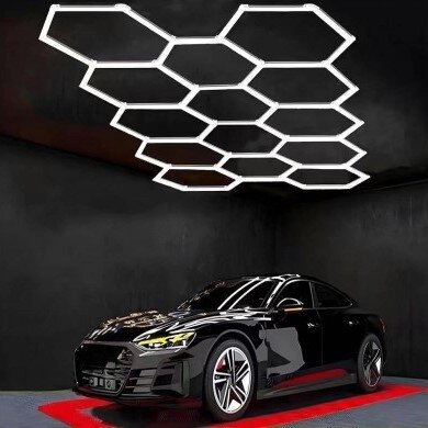 LED korys (hexagon), 14HEX, 456W, šalta balta šviesa 1